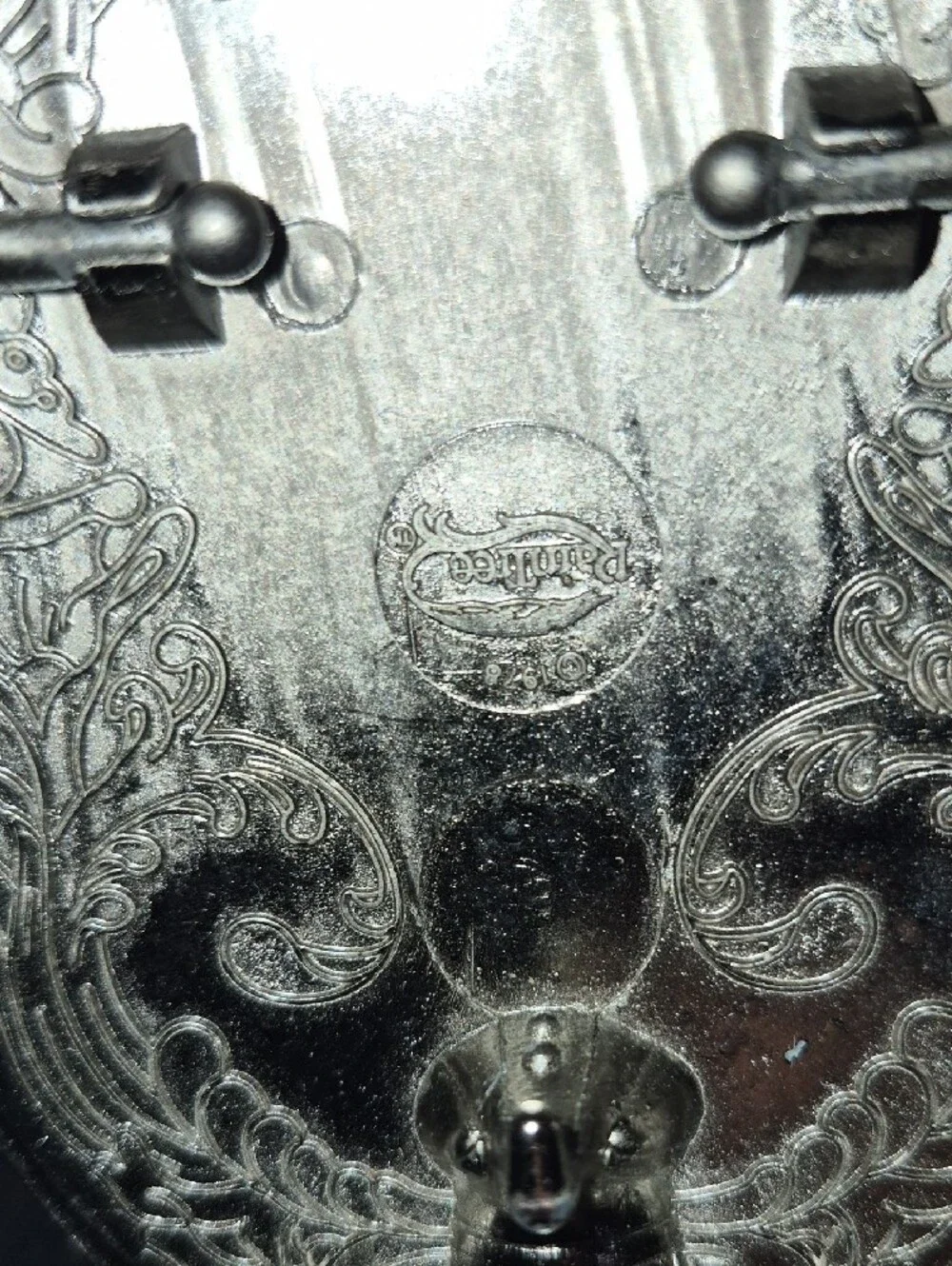 Harley-Davidson Silver Belt Buckle with Black & Yellow Accents